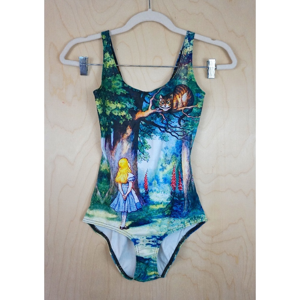 Black Milk Limited Edition One-Piece "Cheshire Cat" Swimsuit